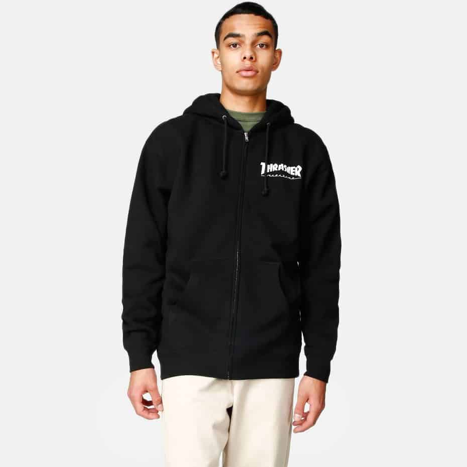 Thrasher Logo zip hoodie - Yetiboards