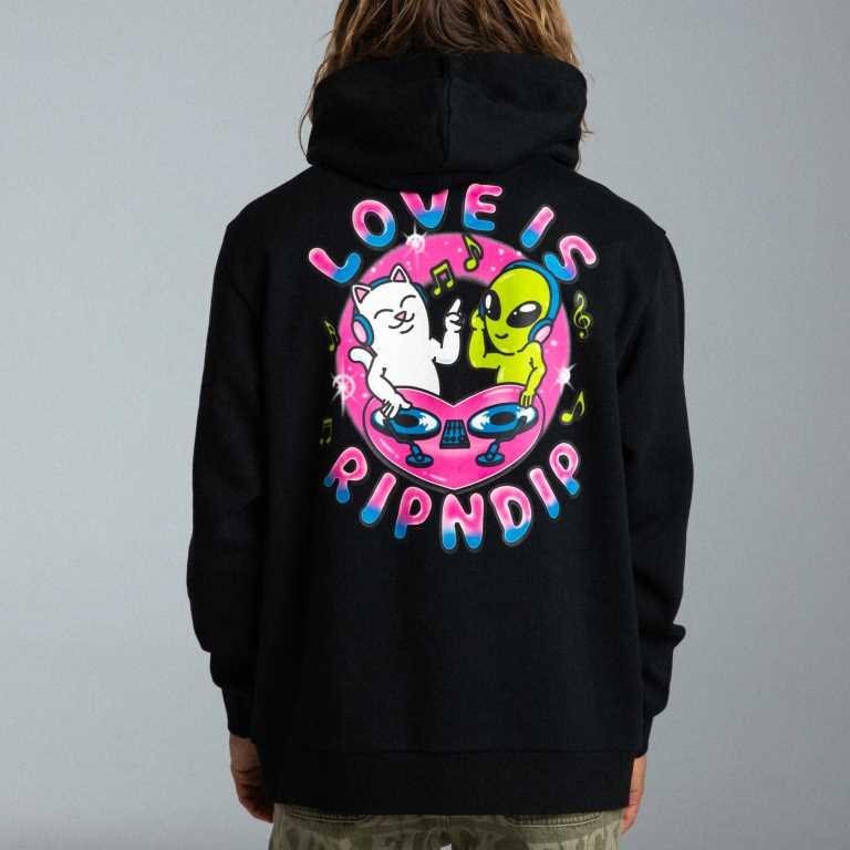 LOVE IS RIPNDIP HOODIE