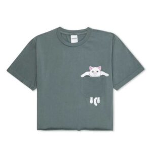 BROKE THE POCKET CROPPED TEE